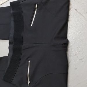 (No Pocket) Stretchy zipper front spandex